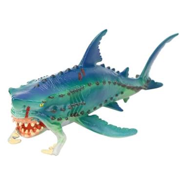 Imagem de Fafeicy Modelo de Tubarão Real Toys ABS PLÁSTICO PLÁSTICO PARA PRÁSICAL FIGURA FIGURA 7,8 Polegadas Estação (M-1332 Peixe monstro (a boca pode ser aberta e)