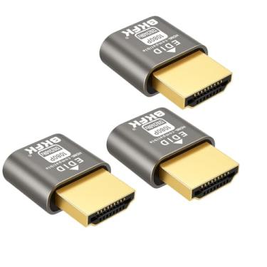 Imagem de Plugue fictício hdmi 4K - adaptador de exibição para HDMI, janela virtual Luna Display para emulador doméstico - Dummy, displayport Headless dummie dongle1080P 120Hz (1920X1080@120/240HZ-HDR-3P)