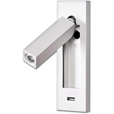 Imagem de Luzes De Parede Dai 5v Usb Lâmpadas De Parede Lâmpadas Para Quarto Cama Iluminação De Leitura Ressessed Alumínio Wandlamp Sarcas Luminárias Luzes De Livro Modernas, Matt White, 4000 k