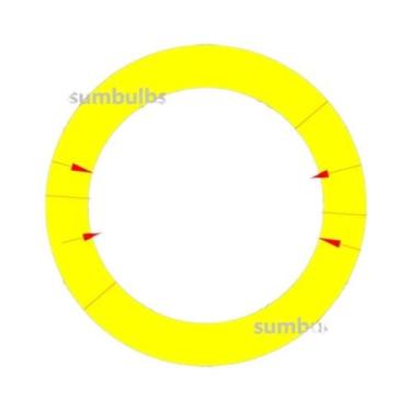 Imagem de Fonte De Luz LED COB Em Anel 12V DC Para Lâmpada De Carro DIY Angel Ey