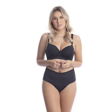 Imagem de Kit 2 Conjunto Reforçado Sutiã+Calcinha Cós Alto Microfibra - Sou Gata