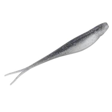 Imagem de Strike King Lures, Isca Jerkbait ElazTech Baby Z muito macia, água doce, 8,8 cm de comprimento, sombra esfumaçada, pacote com 5