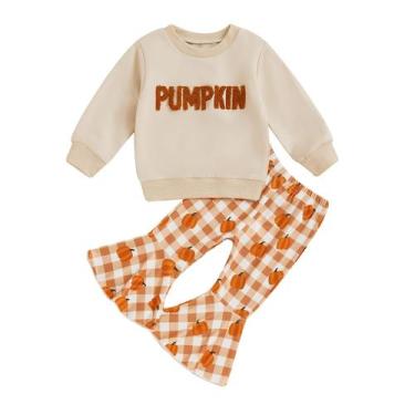 Imagem de Conjunto de outono BeMeYourBBS Pumpkin Beige 3-4T