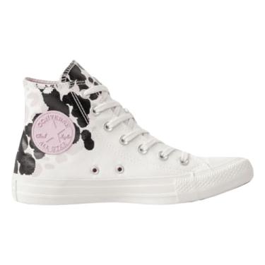 Imagem de Tênis Converse All Star Casual Hi | Cano Médio, Casual, Dia a dia, Moda, Original. (Off White/Rosa, BR, Adulto, Numérico, 36)