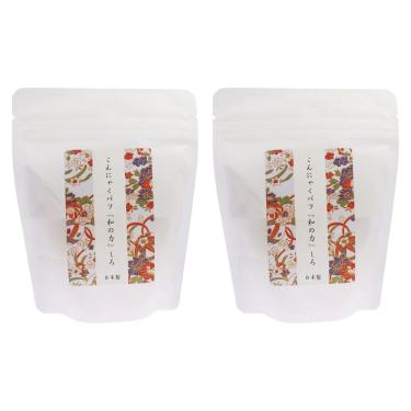 Imagem de Pacote branco Konjac Puff Wanochikara com 2 esponjas 100% naturais