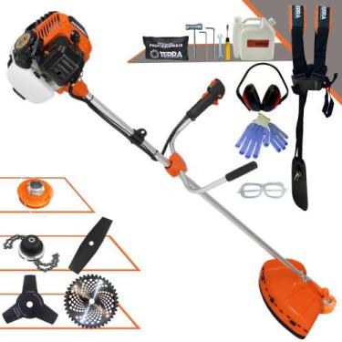 Imagem de Máquina de Cortar Grama À Gasolina Terra GR520-XP 2T 52cc 2,5HP Roçade