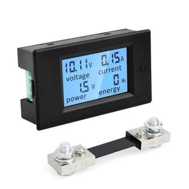 Imagem de Medidor de Energia Consumo DC 6 a 100V 100A com Shunt PZEM-051 - PEACE