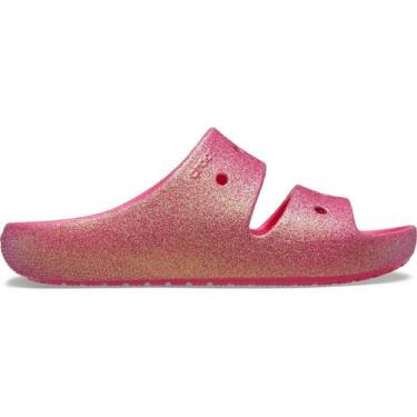 Imagem de Sandália Crocs Classic Iridescent Glitter Sandal 2 Dragon Fruit, 35, D