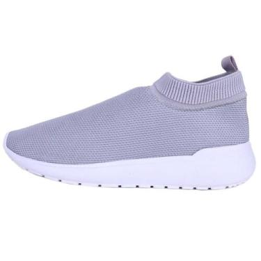 Imagem de Tênis Feminino Calce Fácil Estilo Meia Respirável Academia Esporte Cas