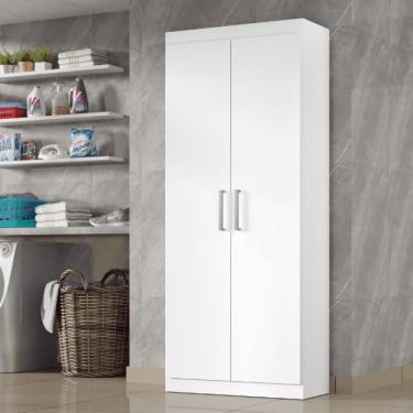 Imagem de Armario Lavanderia Sheila 2 Pts  1,85m C/ Suporte Vassouras