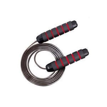 Imagem de Corda de pular com rolamento de esferas, cabo rápido sem emaranhamento para mulheres, homens de aço ajustável com alça de espuma para exercícios e emagrecimento em casa, escola e academia