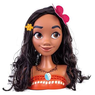 Imagem de Boneca Busto Moana C/ Acessórios Penteado 18cm Vinil Cotiplas - Cotipl