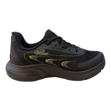 Imagem de Tenis Infantil Menino Kidy Conforto Casual Amarração Básico 32700217595 Preto-Masculino