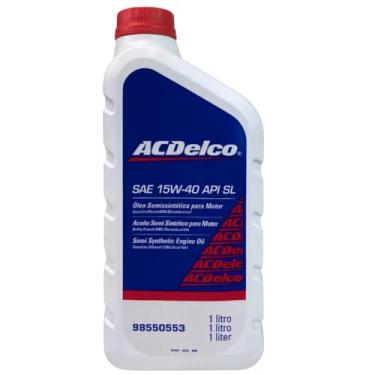 Imagem de ACDelco Óleo Semissintético para Motor SAE 15W-40 API SL, para Motores 4 Tempos, Gasolina/Etanol/GNV, 1 Litro