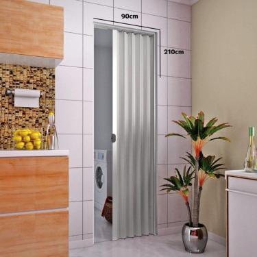 Imagem de Porta Pvc Plasbil 90x210 Cinza