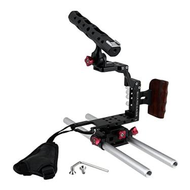 Imagem de Fotodiox Pro Cinema Black Sharkcage para câmeras Samsung NX1 (NX1) - Skeleton Housing, Protective Video Cage