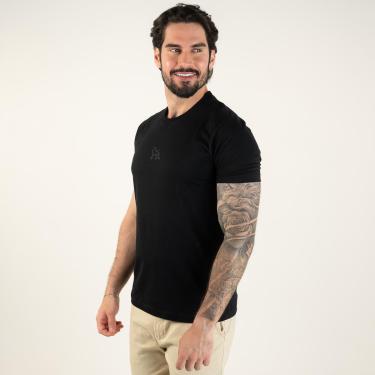Imagem de Camiseta Acostamento Wolf Circle Preta-Masculino