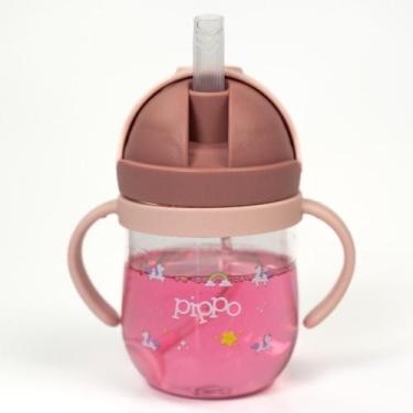 Imagem de Copo Bebe Treinamento Transição Antivazamento 250 ml  Pippo, Rosa
