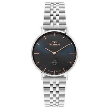 Imagem de Relógio Technos Masculino Slim Prata - 2025LUH/1A-Masculino