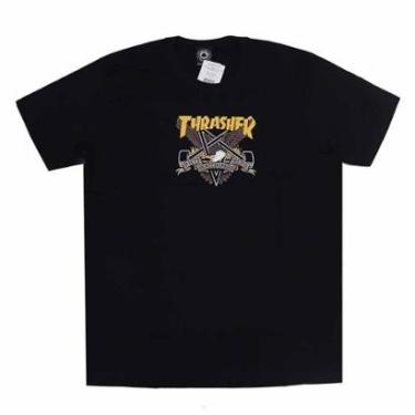 Imagem de Camiseta Thrasher Magazine X Anti Hero Eaglegram Color - Preto-Masculino
