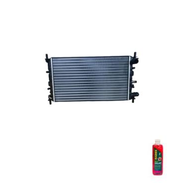 Imagem de Kit Radiador Ford Escort Logus 1.6 1.8 93 a 96 + Aditivo Radiador Radiex R1952 Rosa