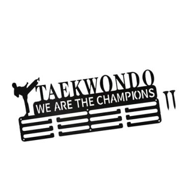 Imagem de KiBcsLic Suporte de parede para medalhas, organizador de fitas de premiação, expositor versátil para medalhas, ideal para karatê, corrida, natação e softball, Taekwondo