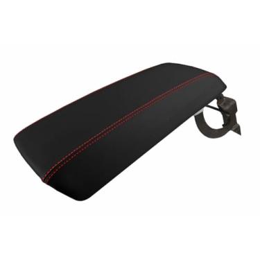 Imagem de Autoguru Substituição para tampa de console de PVC capa de apoio de braço ponto vermelho para Ford Edge 2011-2020