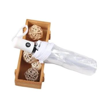 Imagem de Guarda-chuva Automático Transparente Dobrável De Três Dobras Para Estu