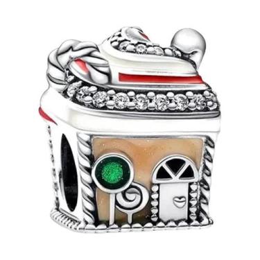 Imagem de Pingente De Prata Esterlina 925 Com Caveira E Sino De Papai Noel Para 