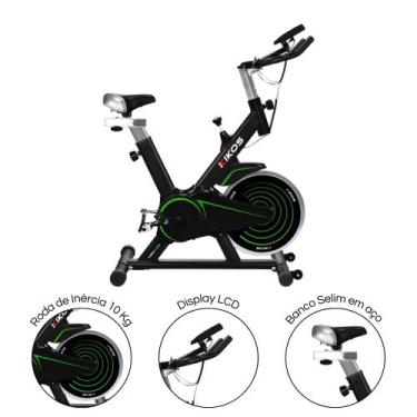 Imagem de Bicicleta Ergométrica Residencial Spinning Kikos MaxKs5 Roda de Inérci