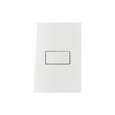 Imagem de Interruptor Bipolar Paralel. MarGirius Sleek 10A com Placa 4x2 Branco
