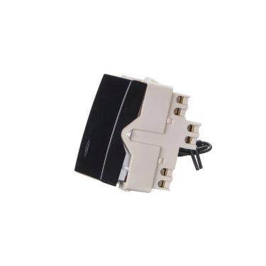 Imagem de Módulo Interruptor Paralel. com Luz MarGirius Sleek 10A Preto Ebony