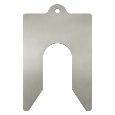 Imagem de Calço Calibrado Inox 125x125x41mm, 0,50mm de Espessura, Kit com 10 Unidades