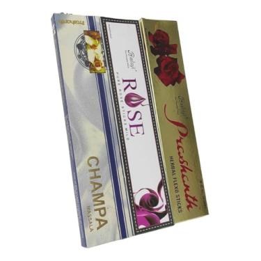 Imagem de Kit 3 Incensos Massala Premium Luxo Floral
