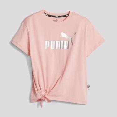 Imagem de Camiseta Puma ESS NO. 1 Logo Juvenil Feminina Rosa-Feminino