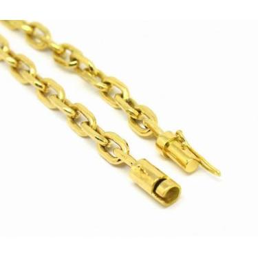 Imagem de cordão corrente elo cadeado 7mm banhado a ouro 18k - Prosperity Sucess