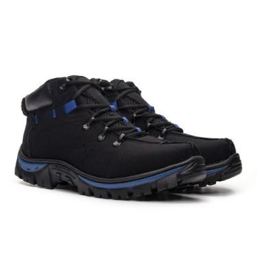 Imagem de Bota Masculino Botina Coturno Adventure - NoBrand, Azul, 41