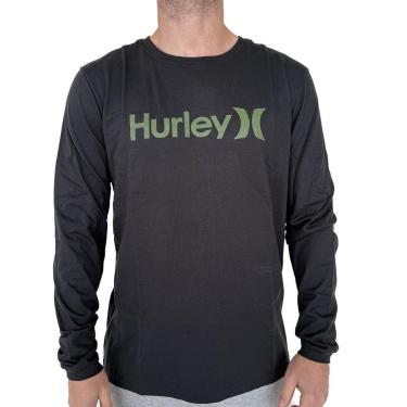 Imagem de Camiseta Hurley Manga Longa O&O Solid WT25 Masculina-Masculino