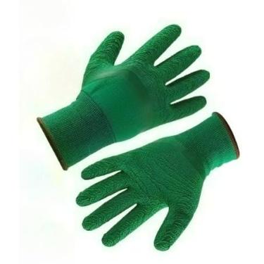 Imagem de Luva Tricotada com Látex Para Construção, Manutenção e Jardinagem(KIT 6 PARES,M)