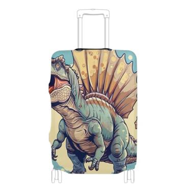 Imagem de Joisal Capas coloridas protetoras de bagagem, espinossauro elástico, capa de viagem para mulheres, P, serve para capa de 45 a 50 cm, Espinossauro, XL 29-32 in, Capa de mala