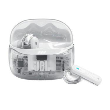Imagem de Fone de Ouvido Bluetooth JBL Tune Beam 2 com Transparência Branco-Unissex