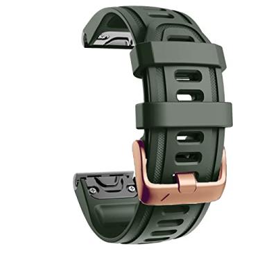 Imagem de EKSIL Pulseira de relógio de liberação rápida de silicone de 20 mm para Garmin Fenix 6 6S Pro 5 5S Plus Descent Mk2S D2 Relógio Easyfit Pulseira Correa (Cor: B, Tamanho: 20mm Descent Mk2S)