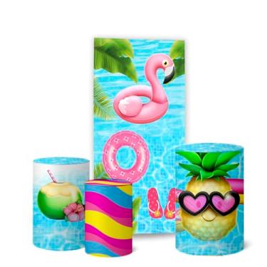 Imagem de Trio Capas Cilindro + Painel Lateral Pool Party (K5PPY0002)