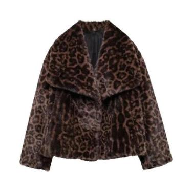 Imagem de Casaco De Pele Sintética Branco Para Mulheres, Jaqueta Quente E Macia,