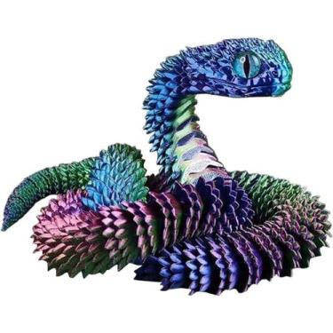 Imagem de Brinquedo de cobra impresso em 3D Animals Fidget Toy para decoração de