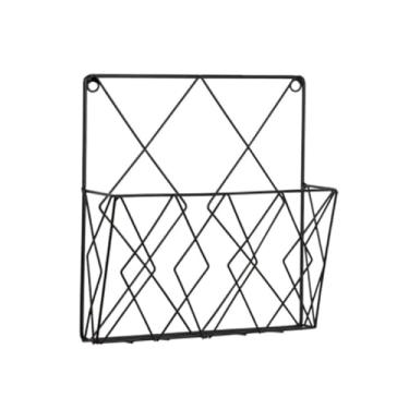 Imagem de Escritório Suporte de parede para revistas e jornais, prateleira para pendurar livros exposição Organizador de mesa(Preto)