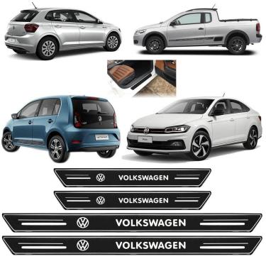 Imagem de Soleira Platinum Porta Todos Volkswagen Preto 4 Peças Sp167