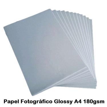 Imagem de Papel Fotográfico 300fls A4 180g com brilho glossy paper