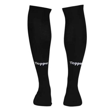 Imagem de Meiao Topper Futebol Cup Kids, Pto, Bco