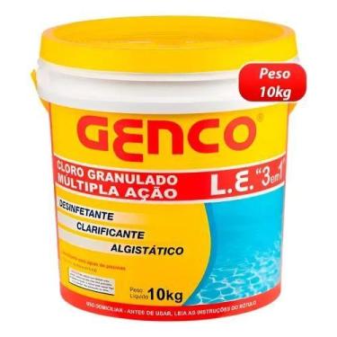 Imagem de Genco 3 Em 1 Múltipla Ação Balde 10kg Cloro Piscina